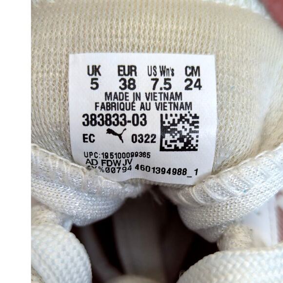 Puma Women's R78 Raw Metallics White Rose Gold Size 7.5 - Picture 10 of 10